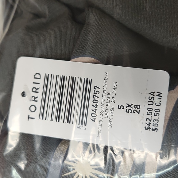 ❤️NWT VINTAGE TORRID TANK PINK FLOYD WISH YOU WERE HERE, ROCK BAND CONCERT TEE - Picture 13 of 13